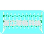 Plastic steel reflector telescopic fence